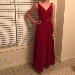 Maroon Bridesmaid/Prom Dress